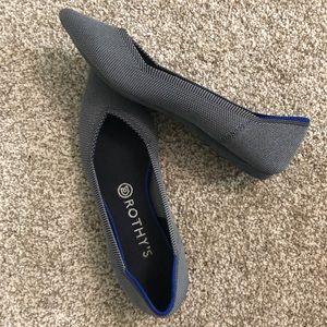 Rothy’s Pointed Toe Flats in Cloud Grey 8
